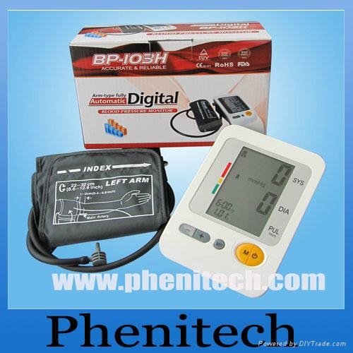 Portable digital arm blood pressure monitor BP-103H 2