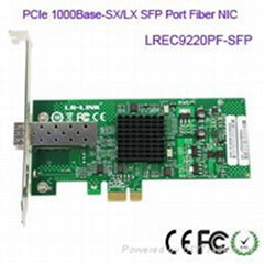 LR-LINK LREC9220PF-SFP 1000X PCIe x1 SFP Port Fiber NIC Card 