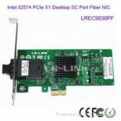 LR-LINK LREC9030PF 100FX PCIe X1 SC port Fiber NIC Card