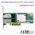 LR-LINK LREC9802AF-2SFP+ PCIe  2 SFP+ 10Gbps 10G Server Fiber Network Adapter