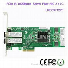 LR-LINK LREC9712PF PCI-E dual port Gigabit Fiber Server Ethernet Network Cards