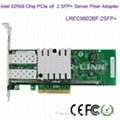 LR-LINK Intel 82599ES 10Gbps 10Gbe Server PCIE x8 2SFP+ Fiber NIC Card 1