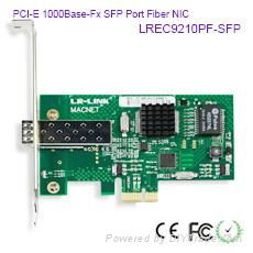 LR-LINK LREC9210PF 1000Base-SX 1000FX Gigabit PCI-E Fiber NIC SC Connector 2