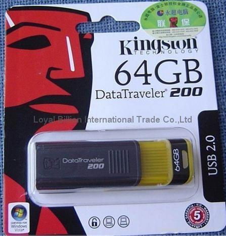 free shipping Kingston Dt200 USB Flash Drive/USB Stick/USB Disk 2