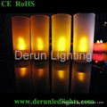 4pcs/set round base Rechargeable LED Tealight 4