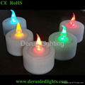 4pcs/set round base Rechargeable LED Tealight 5