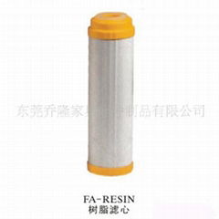 Resin Water filter cartridge 