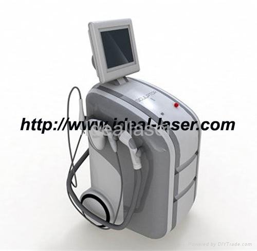 Cellulite reduction machine with cavitation treatment and radiofrequency laser 