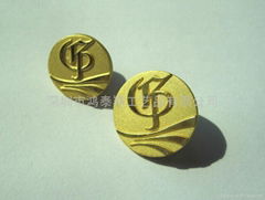 Zinc alloy badges engraved