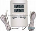 dual sensor thermometer in/out