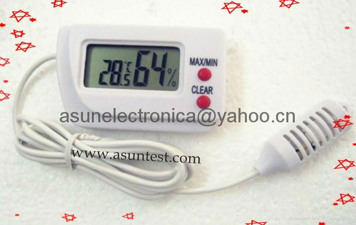 mini white indoor hygro thermometer