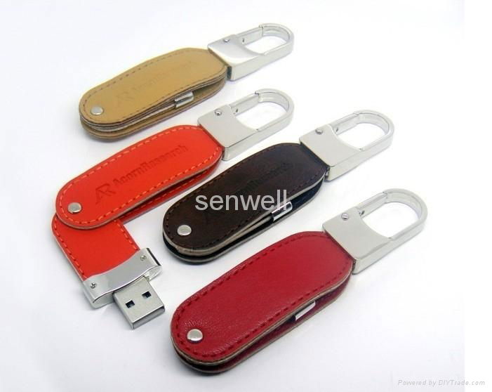 new model leather usb flash drive 2