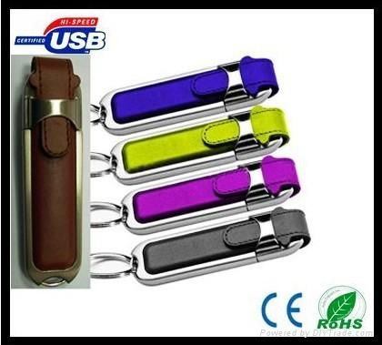 new model leather usb flash drive 3