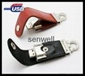new model leather usb flash drive with good price 2