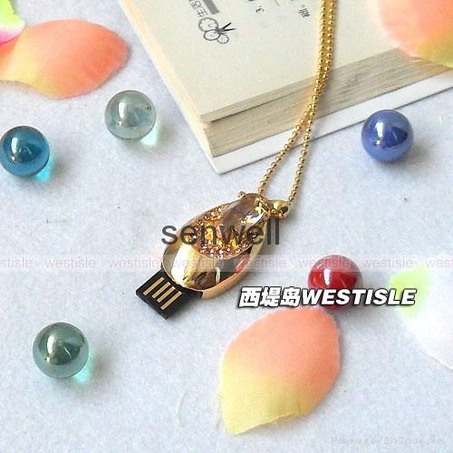 Jewelry heart shape usb flash drive 4