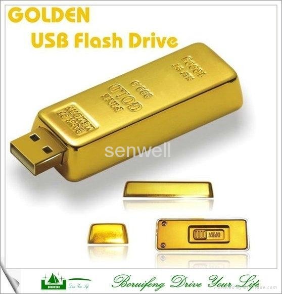 hot sale gold bar usb flash pen drive