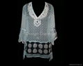 Hand Embellished Chiffon Tunic  1