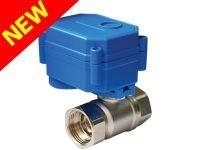 Mini motorised valve for quick opening/closing