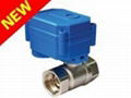 Mini motorised valve for quick opening/closing