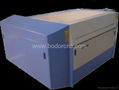 Double heads laser carving machine