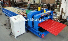 New type glazed tile roll forming machine   