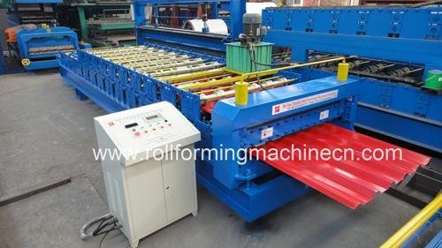 Double deck metal roof sheet roll forming machine   XF1000/1125