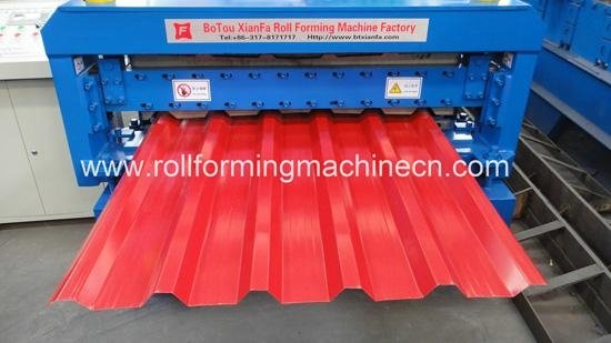 Double deck metal roof sheet roll forming machine   XF1000/1125 3