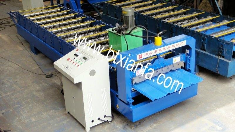 Trapezoidal Roof Panel Roll Forming Machine 