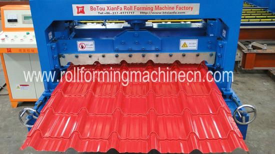 Colored Steel glazed tile Cold Roll Forming Machine  2