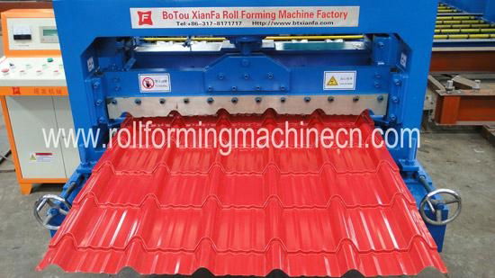 Nigeria Colored Steel glazed tile Cold Roll Forming Machine  2