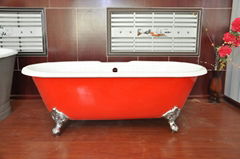 cast iron bathtub