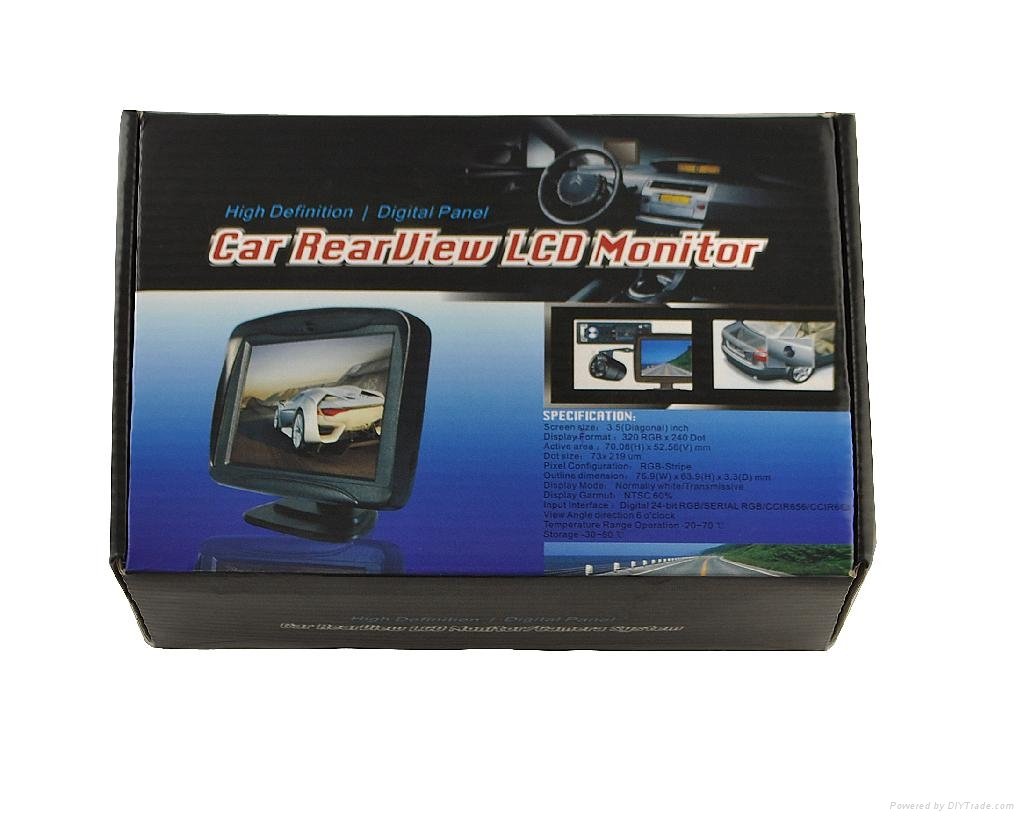 3.5inch digital standalone TFT car monitor (K350) 2