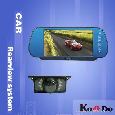 7inch car rearview  system 