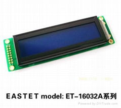 160X32 Bule Background Graphics LCD display ET-G16032A