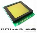 128X128 Yellow-green  Background Graphic STN LCD modules ET-G128128A 