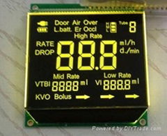  Black Screen Yellow Character  LCD modules ET-S03107