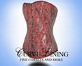 Wholesale Steel Boned Corset Silver Corset 1