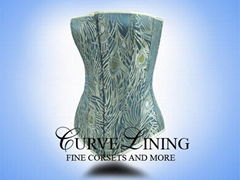 Steel Boned Brocade Overbust Corset