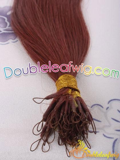 Wholesale  indian remy hair loop-tip hair extention