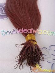 Wholesale  indian remy hair loop-tip hair extention