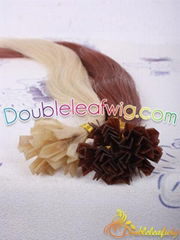 Wholesale  indian remy hair nail hair extention