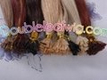 Wholesale  indian remy hair nail hair extention 3