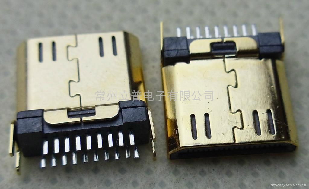 China gold plated mini HDMI adopter 4