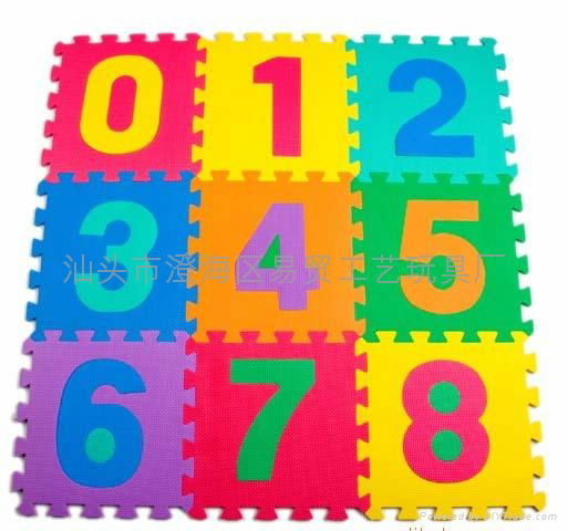 Digital puzzle mats EVA foam children's digital safety mats