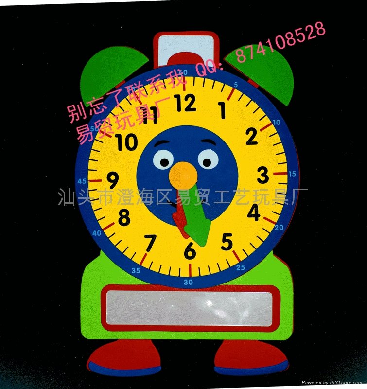 New / factory outlets puzzle toy / fun digital building blocks clock 4
