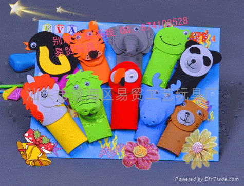 Creative new peculiar gift finger even dolls to baby storytelling good helper