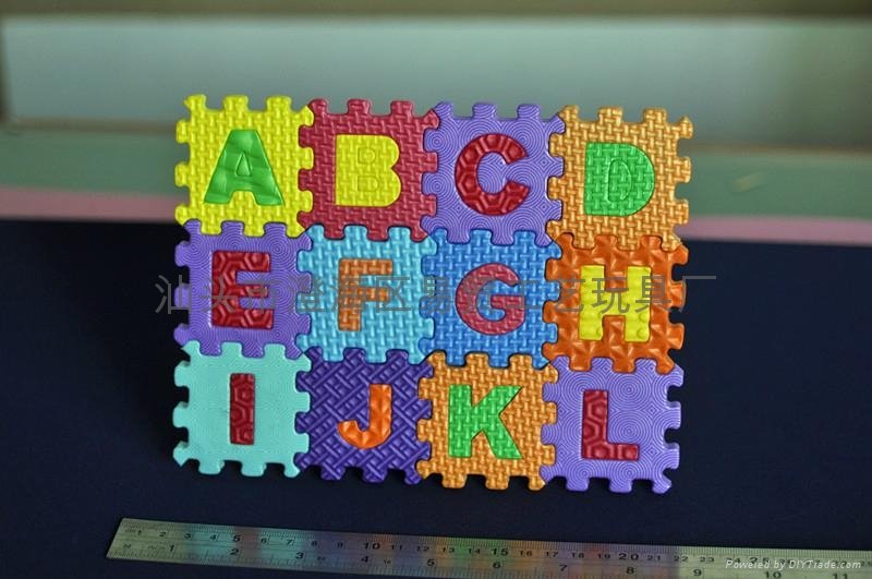 Factory Direct EVA Children's jigsaw puzzle toys alphanumeric blocks 3