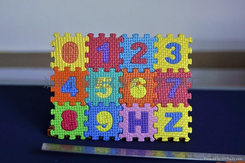 EVA字母数字儿童拼图益智玩具积木 4