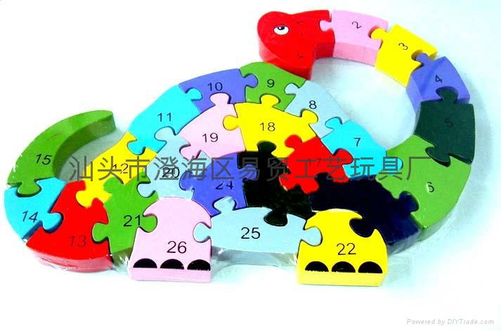 Factory direct EVA animal puzzle educational toys