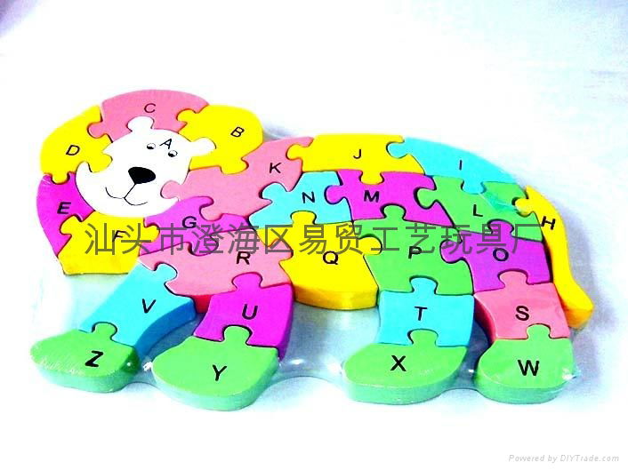 Factory direct EVA animal puzzle educational toys 3